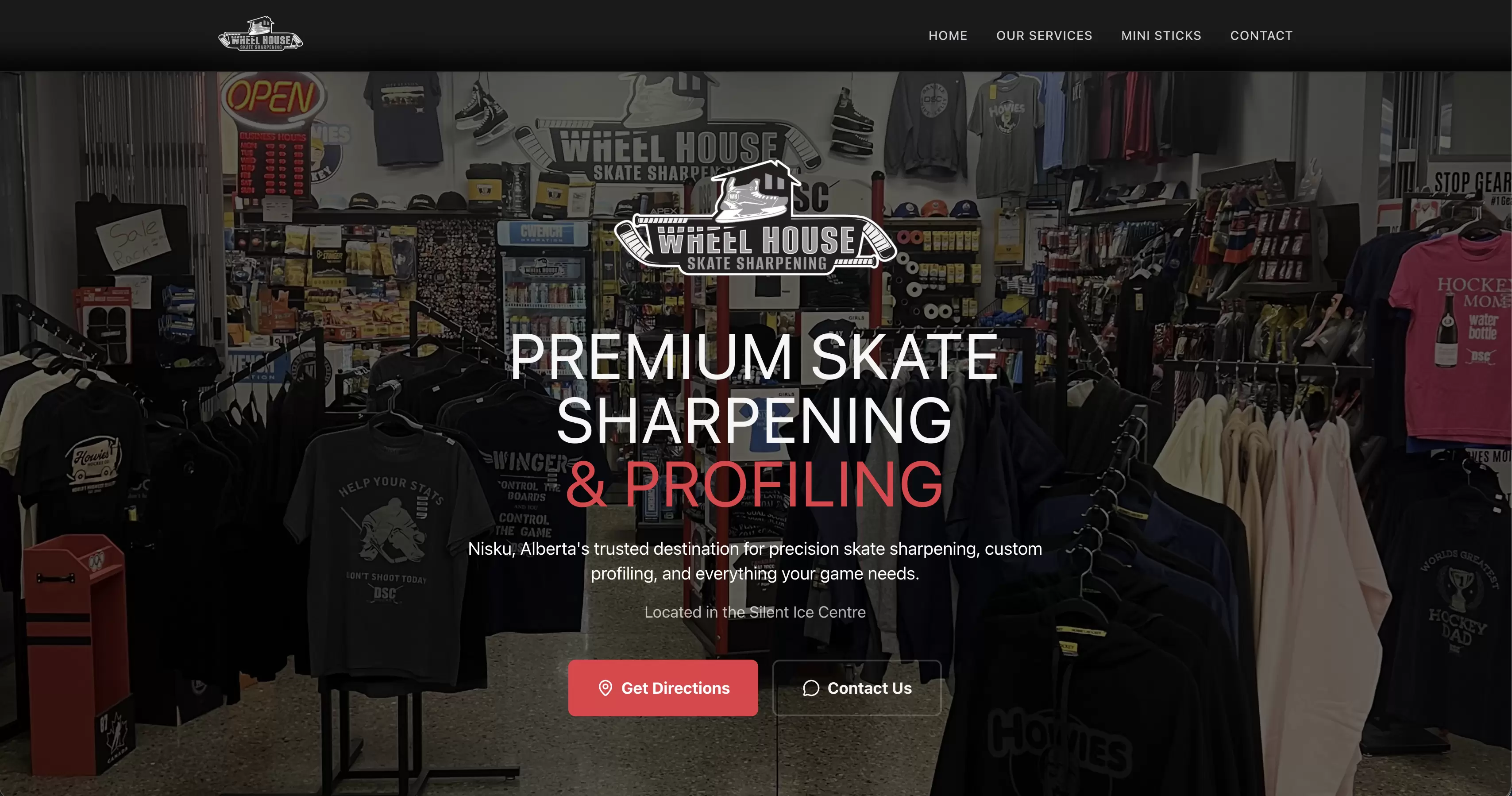 Wheelhouse Skate Sharpening website